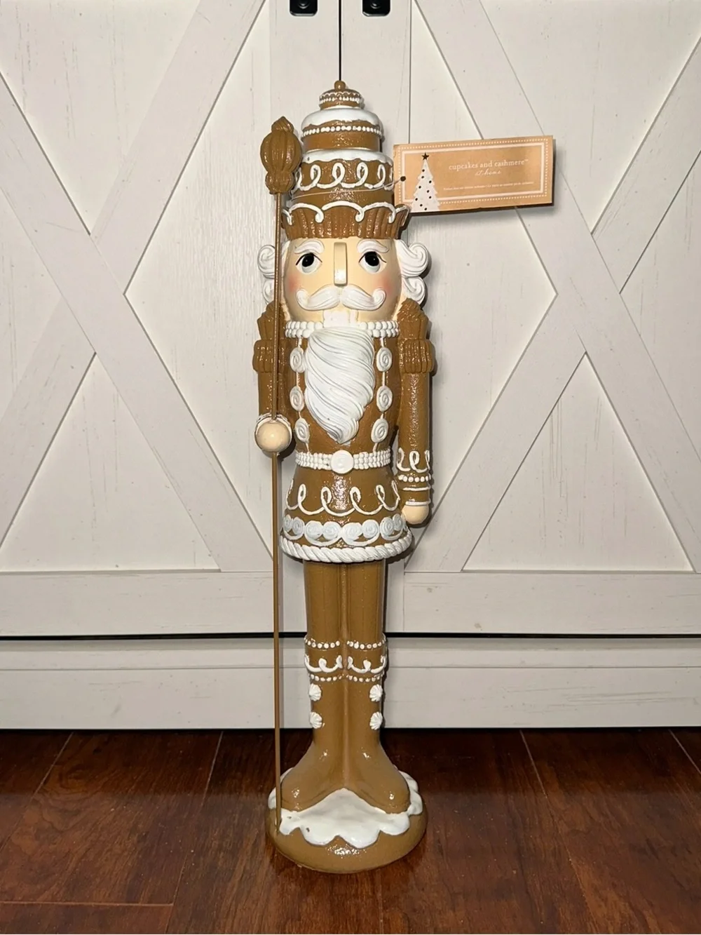 Cupcakes & Cashmere Gingerbread Nutcracker Large Holiday Figurine